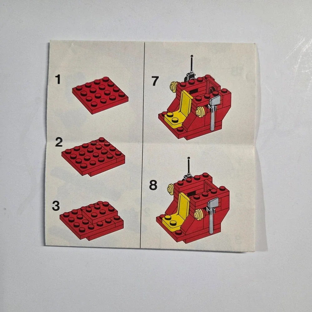 LEGO Instruction Manual 6685 Legoland Fire Copter‎ Red Vintage 1982 Town Set